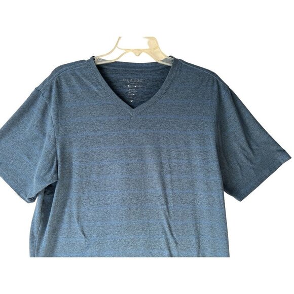 Men Med OLALGO Tee Tshirt Vashed Blue Stripes - Picture 2 of 5